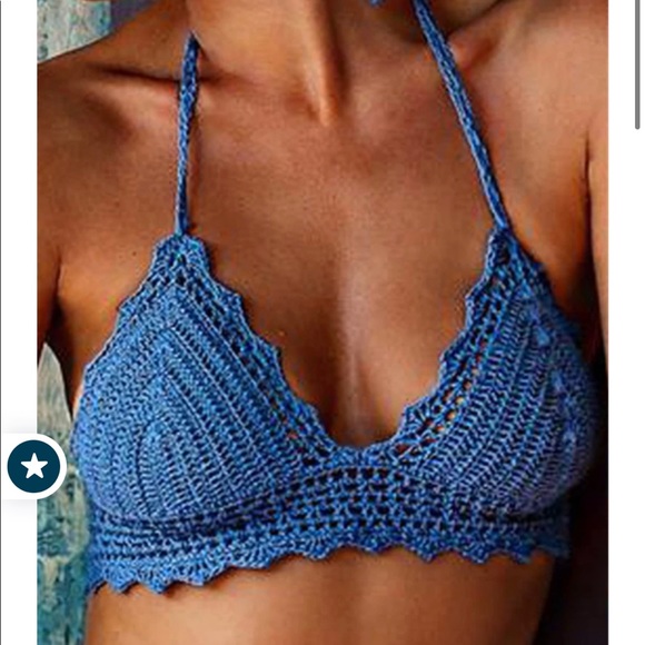 Xhilaration Other - Xhilaration Teal Green Croqued Bikini Top Medium